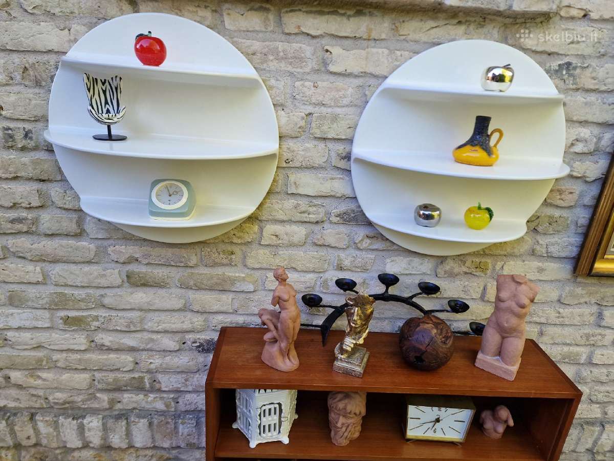 Vintažinės mid century Space Age lentynos - nuotraukos Nr. 21