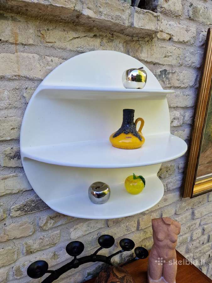 Vintažinės mid century Space Age lentynos - nuotraukos Nr. 22