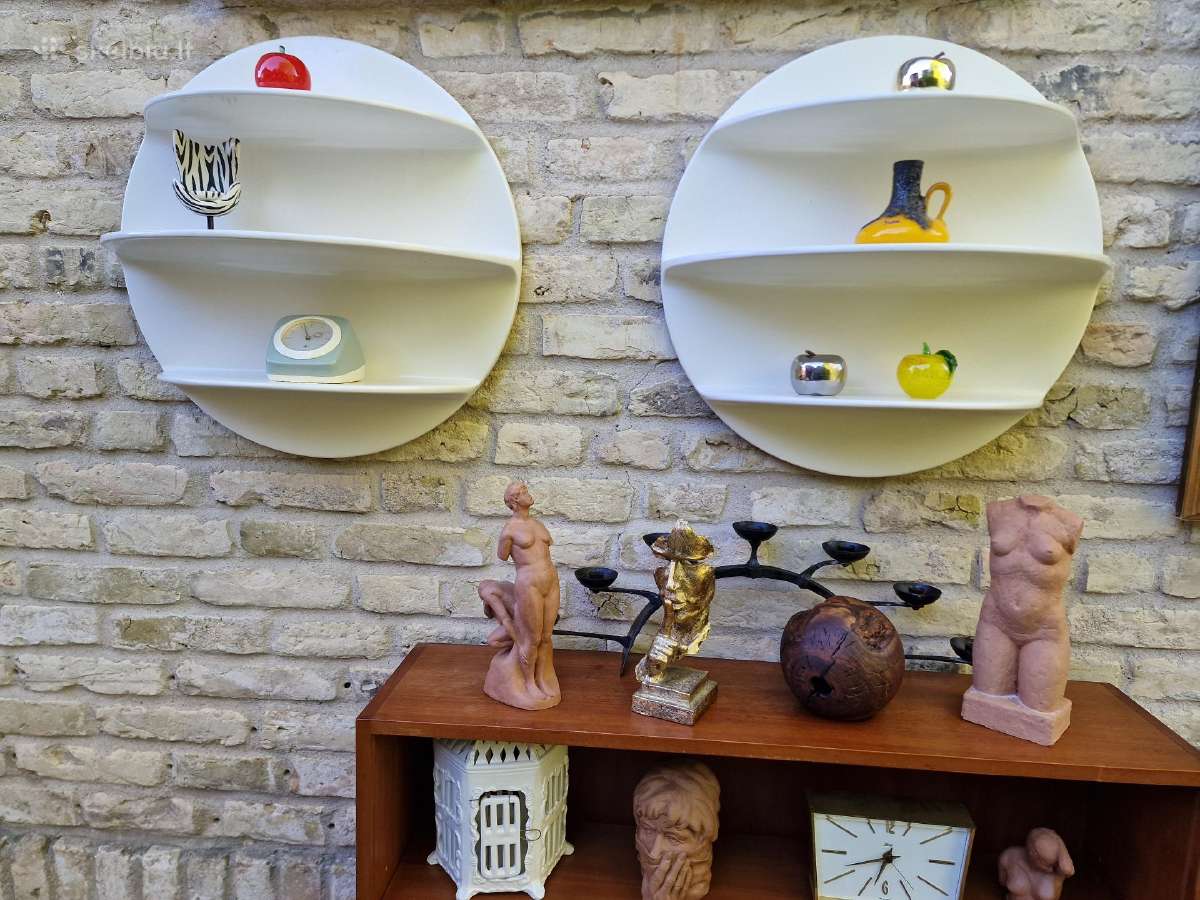 Vintažinės mid century Space Age lentynos - nuotraukos Nr. 25
