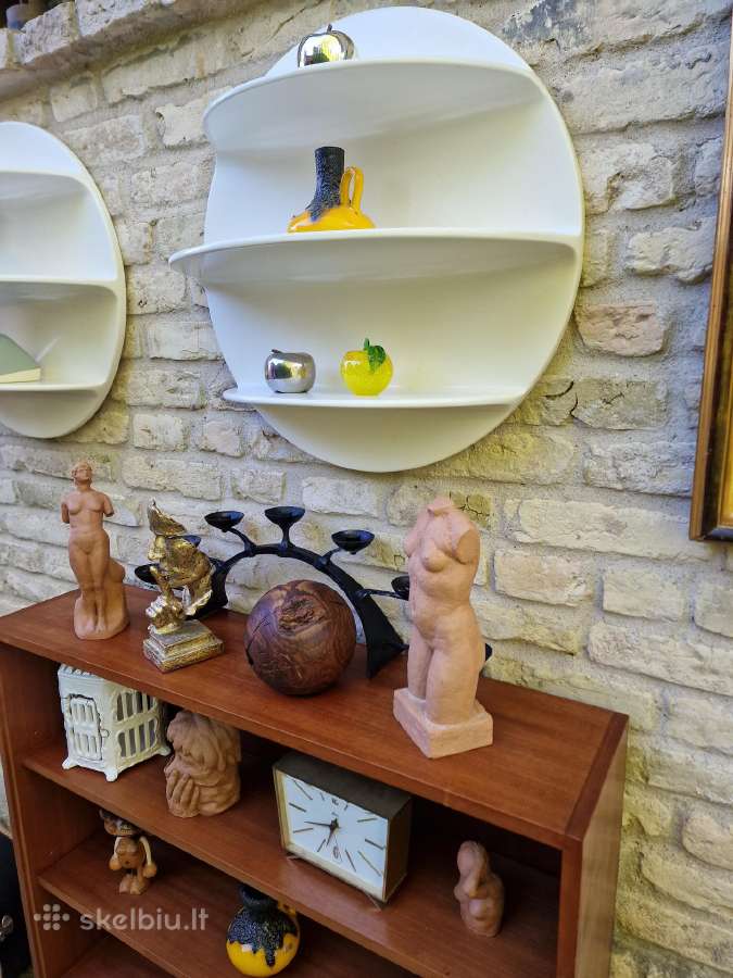 Vintažinės mid century Space Age lentynos - nuotraukos Nr. 26