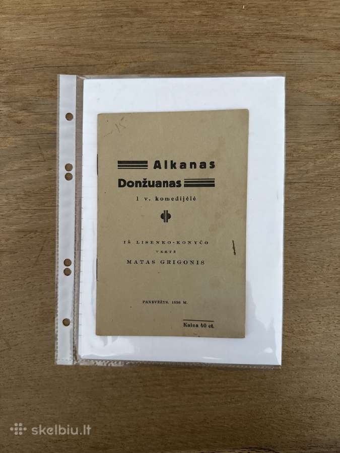Alkanas Donžuanas 1936 m.