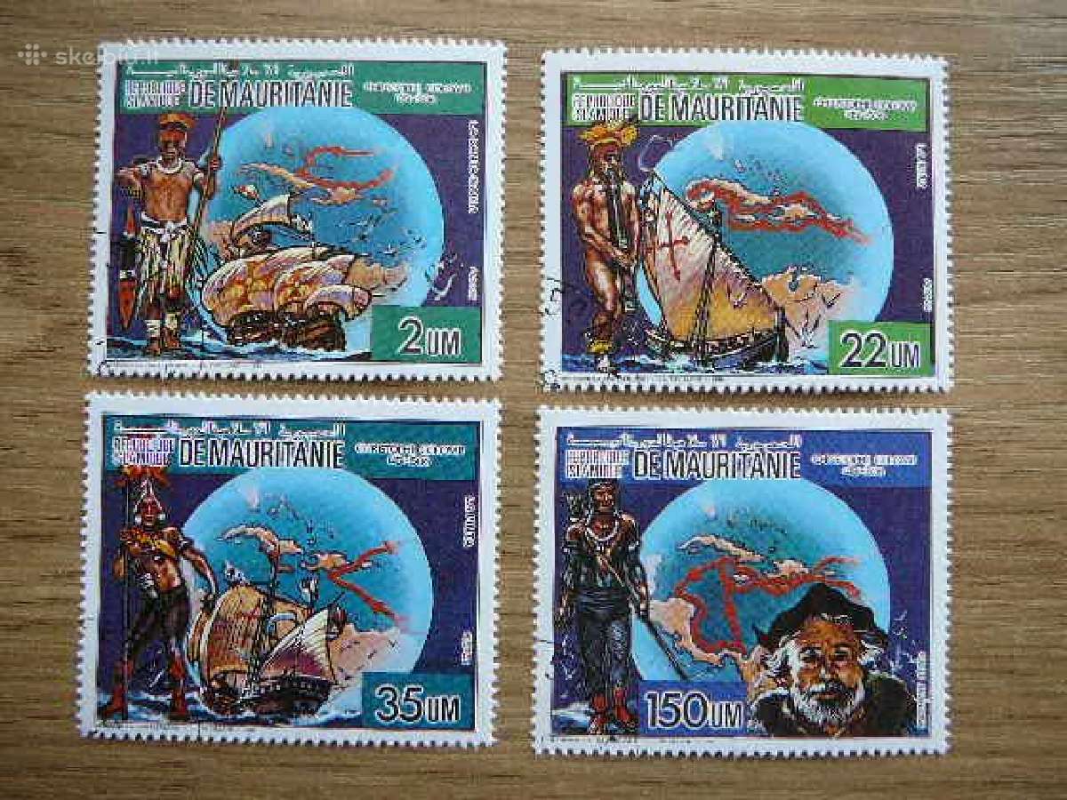 Kolumbas Burlaiviai Laivai Mauritanija 1986 mrt884