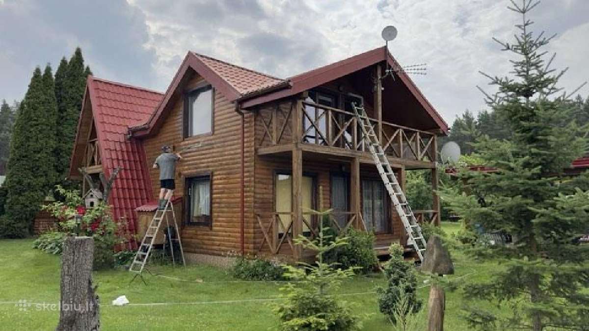 Mediniu namu dazymas remontas - nuotraukos Nr. 5