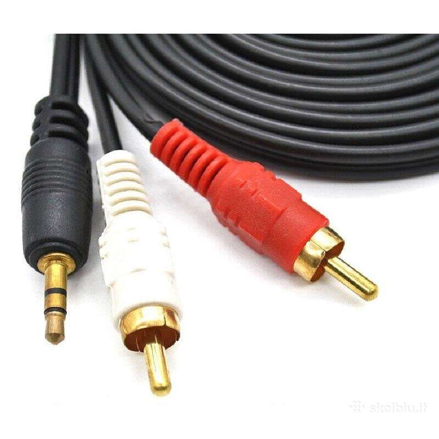 3.5 Mm Aux / 2 Rca 1.5 M Ilgio Kabelis
