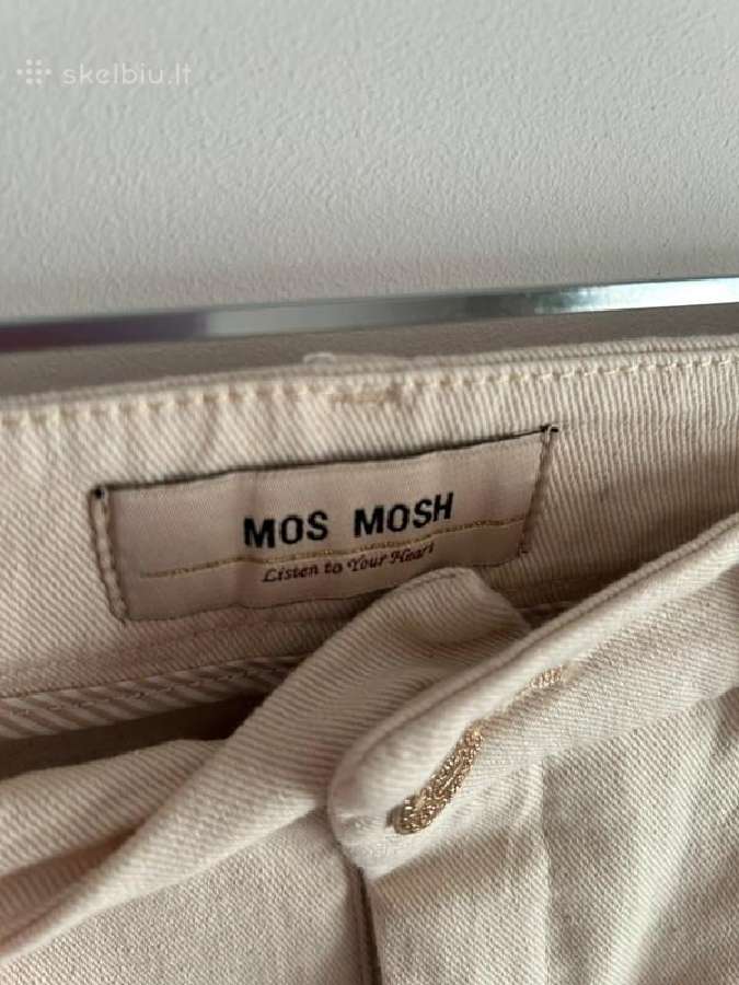 Kreminės denim kelnės Mos Mosh - nuotraukos Nr. 3