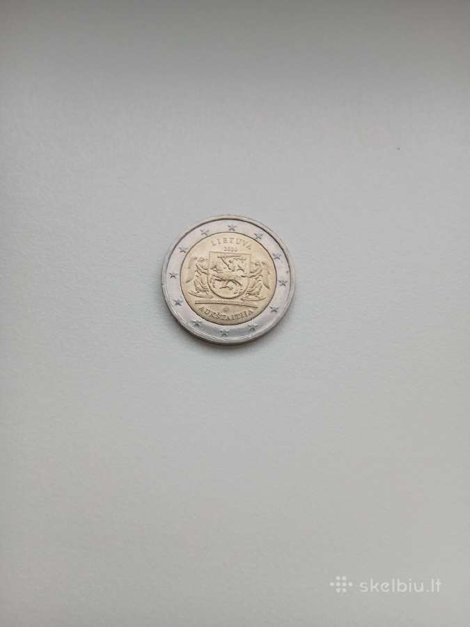 2 eur Aukštaitija 2020 Lietuva
