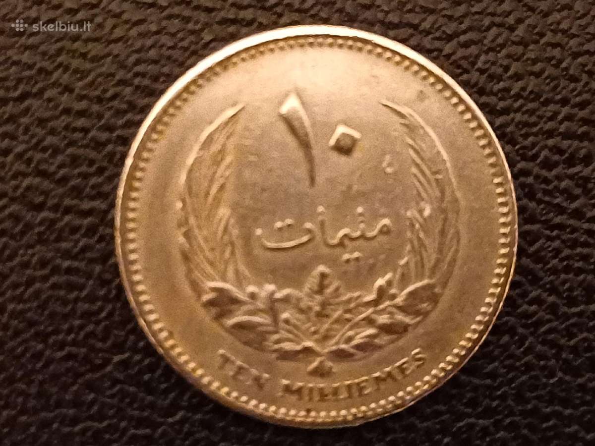 (368) 10 milimų 1965m. Libija