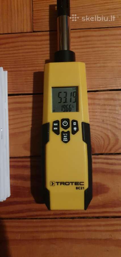Trotec Bc21 termohigrometras drėgmės matuoklis - nuotraukos Nr. 5