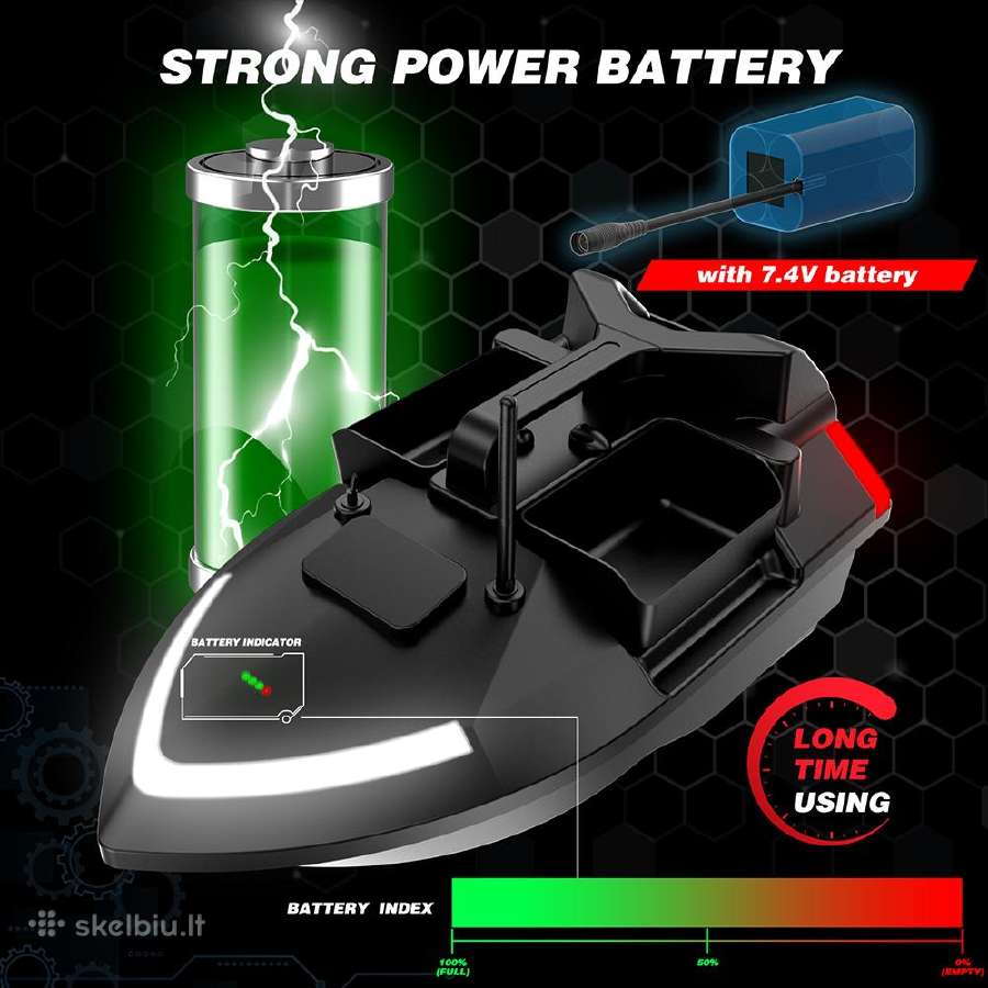 Flytec V020 Žvejybos pašarų gabenimo laivelis GPS - nuotraukos Nr. 13