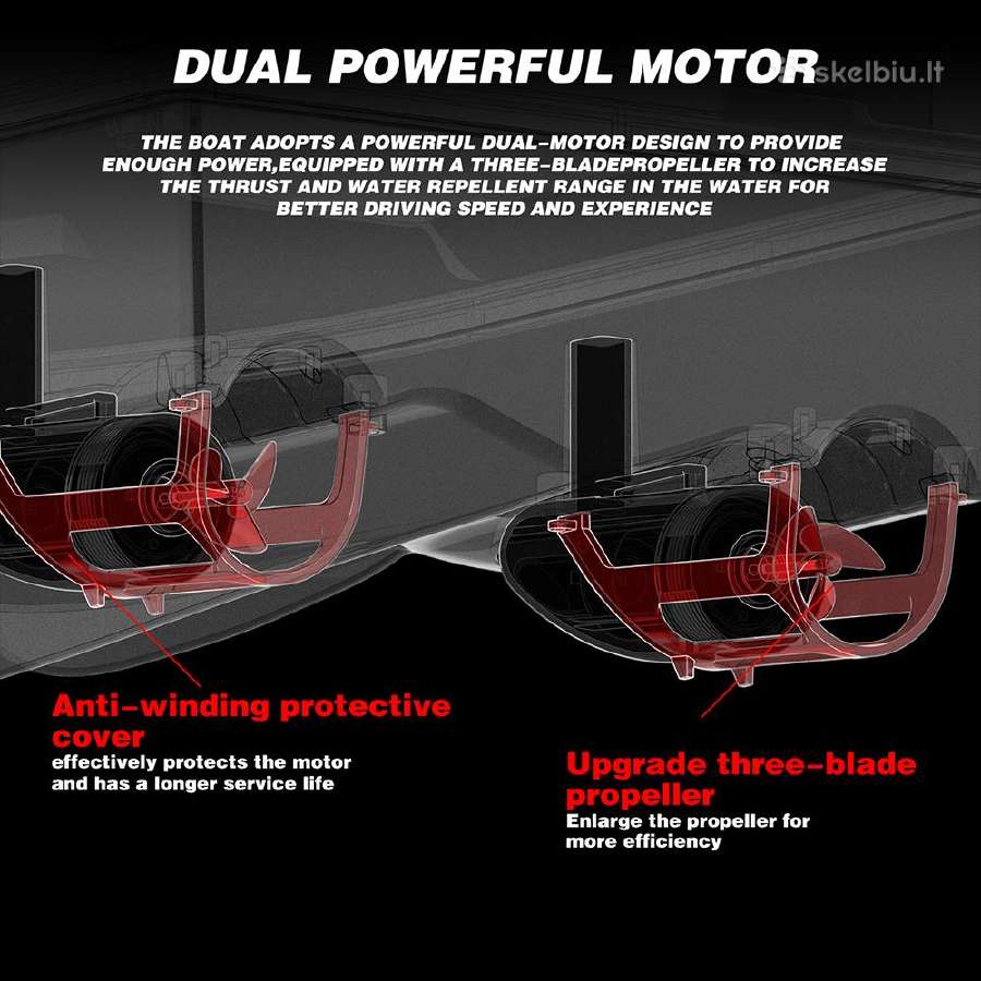 Flytec V020 Žvejybos pašarų gabenimo laivelis GPS - nuotraukos Nr. 14