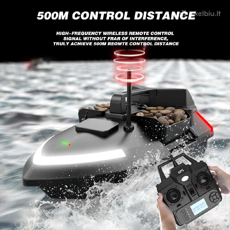 Flytec V020 Žvejybos pašarų gabenimo laivelis GPS - nuotraukos Nr. 15