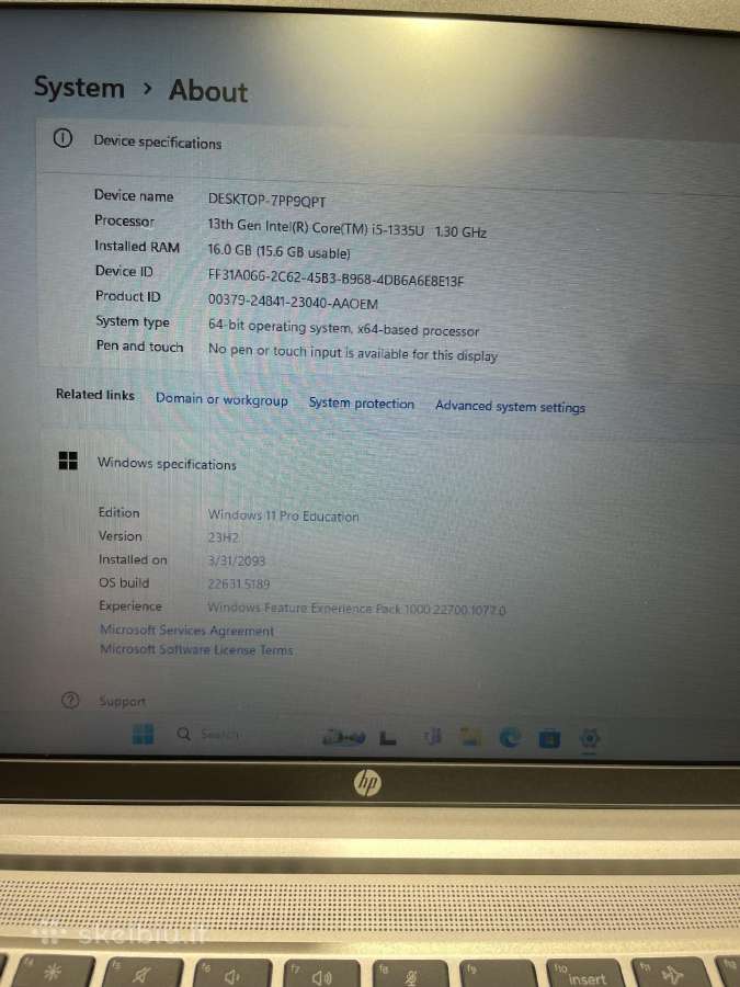 Hp Probook 440 G10 i5-1335u 16gb RAM 256gb SSD - nuotraukos Nr. 7