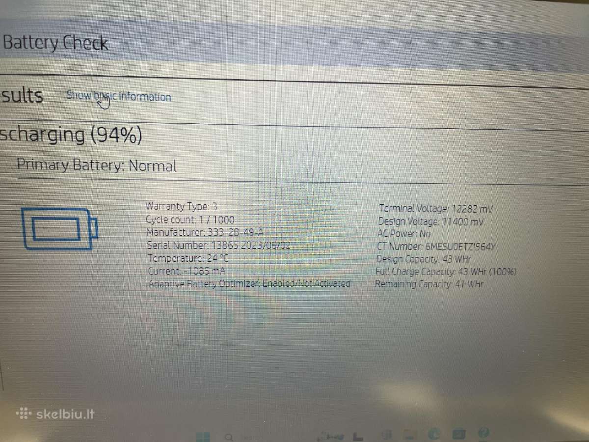 Hp Probook 440 G10 i5-1335u 16gb RAM 256gb SSD - nuotraukos Nr. 8