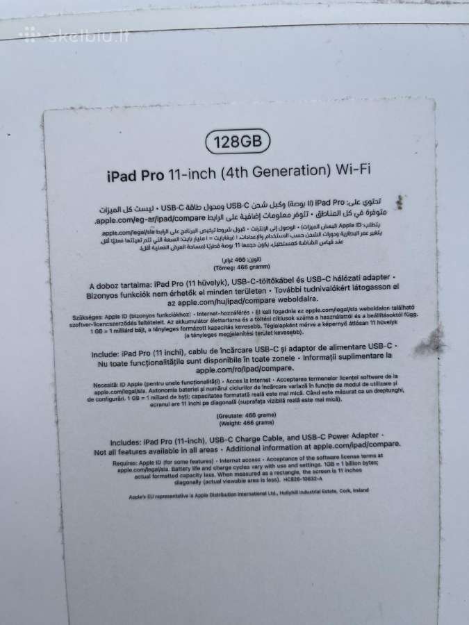 Apple iPad Pro (4th) 2022 11/128g - nuotraukos Nr. 2