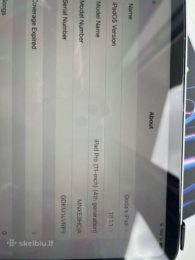 Apple iPad Pro (4th) 2022 11/128g - nuotraukos Nr. 3
