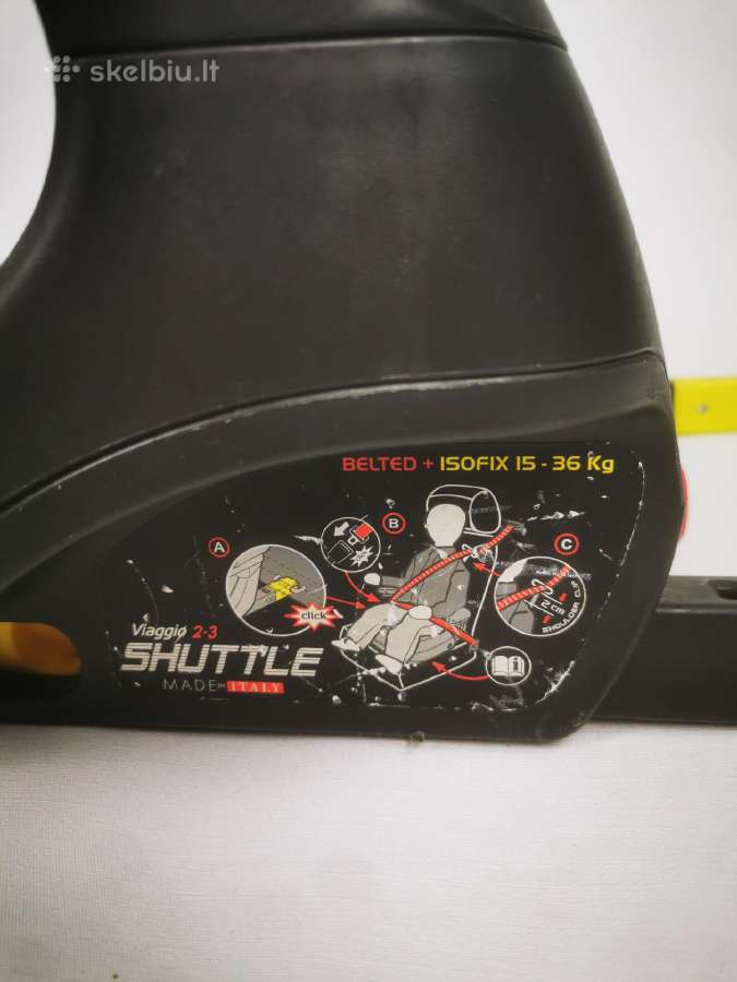 Automobilinė kėdutė Viaggio Shuttle 2-3 isofix - nuotraukos Nr. 4