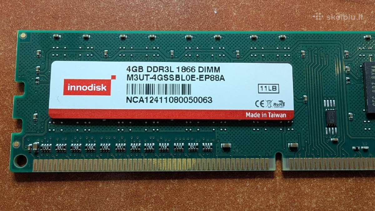 Dimm 4gb Ddr3l 1866 MHz - nuotraukos Nr. 3