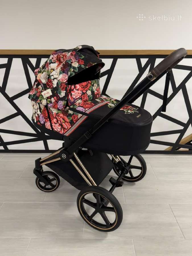 Puikios būklės Cybex Priam Spring Blossom 4in1! - nuotraukos Nr. 2