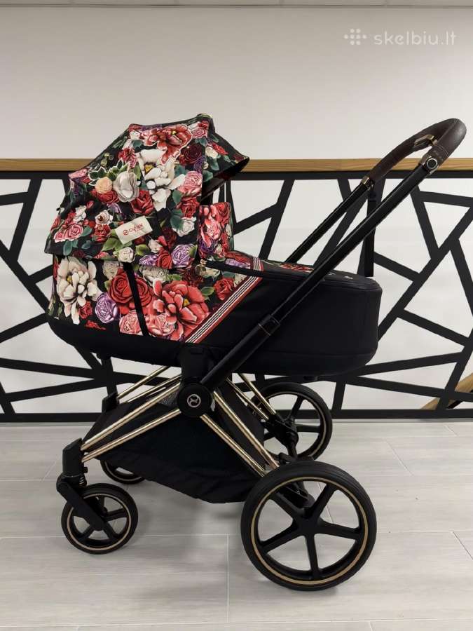 Puikios būklės Cybex Priam Spring Blossom 4in1! - nuotraukos Nr. 3