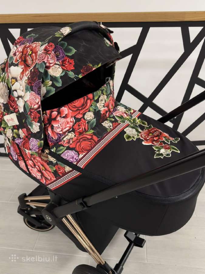 Puikios būklės Cybex Priam Spring Blossom 4in1! - nuotraukos Nr. 4