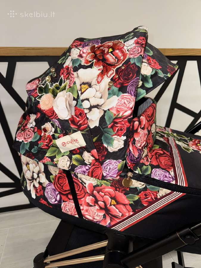 Puikios būklės Cybex Priam Spring Blossom 4in1! - nuotraukos Nr. 5