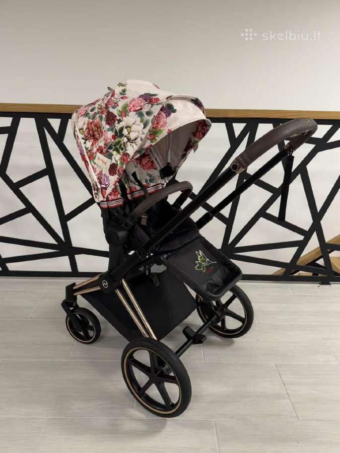 Puikios būklės Cybex Priam Spring Blossom 4in1! - nuotraukos Nr. 7