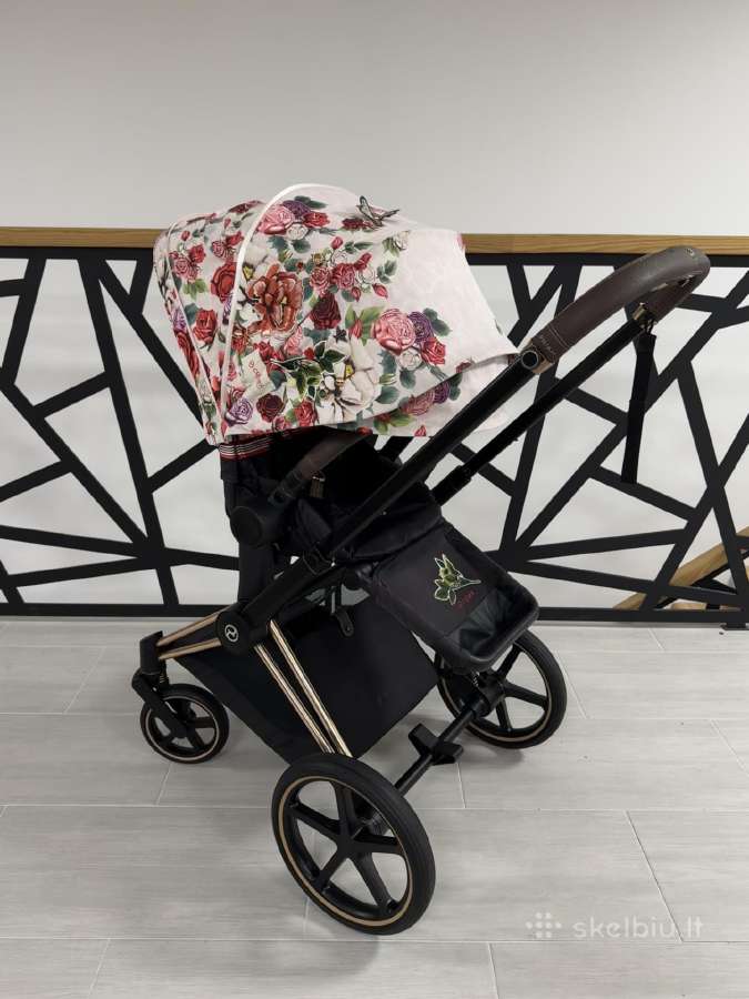Puikios būklės Cybex Priam Spring Blossom 4in1! - nuotraukos Nr. 8