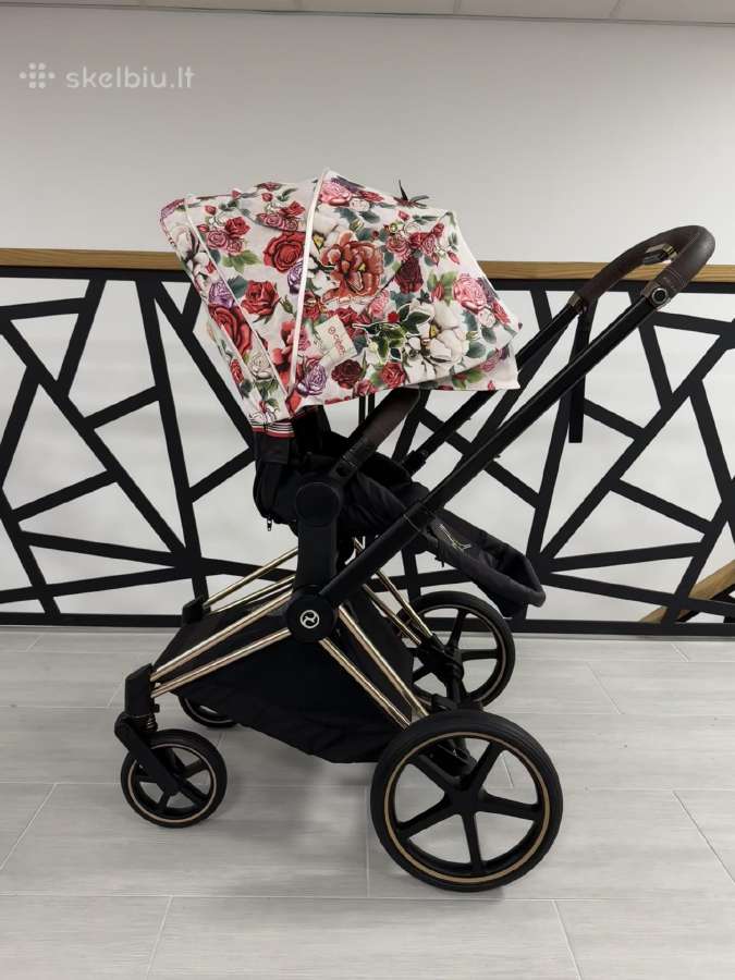 Puikios būklės Cybex Priam Spring Blossom 4in1! - nuotraukos Nr. 9