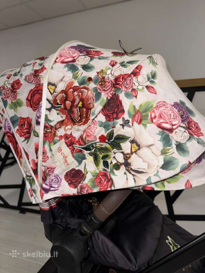 Puikios būklės Cybex Priam Spring Blossom 4in1! - nuotraukos Nr. 10