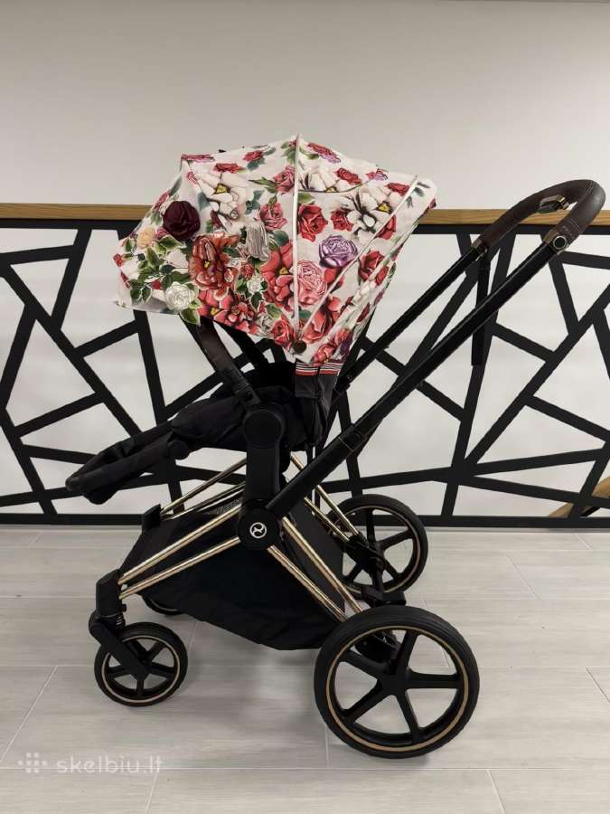 Puikios būklės Cybex Priam Spring Blossom 4in1! - nuotraukos Nr. 11