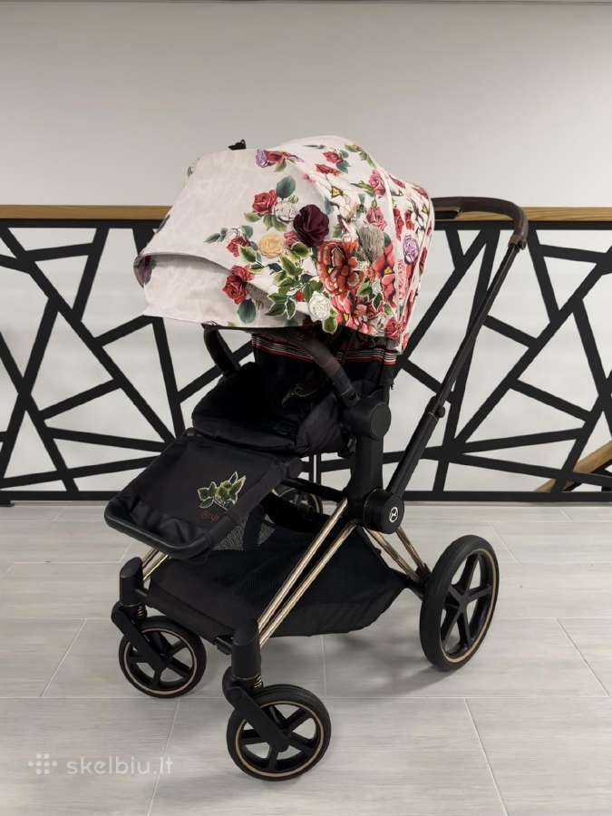 Puikios būklės Cybex Priam Spring Blossom 4in1! - nuotraukos Nr. 12