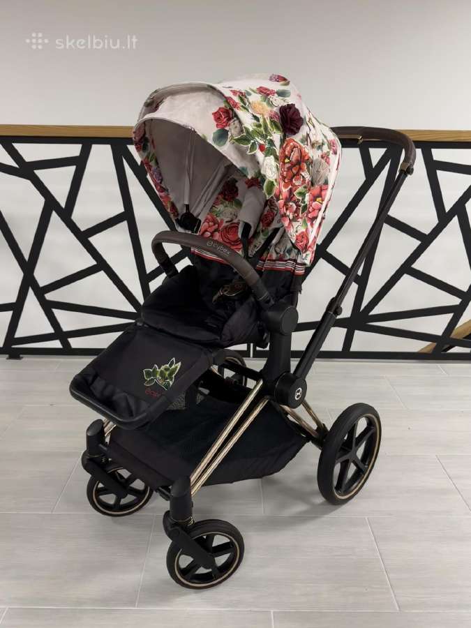 Puikios būklės Cybex Priam Spring Blossom 4in1! - nuotraukos Nr. 13