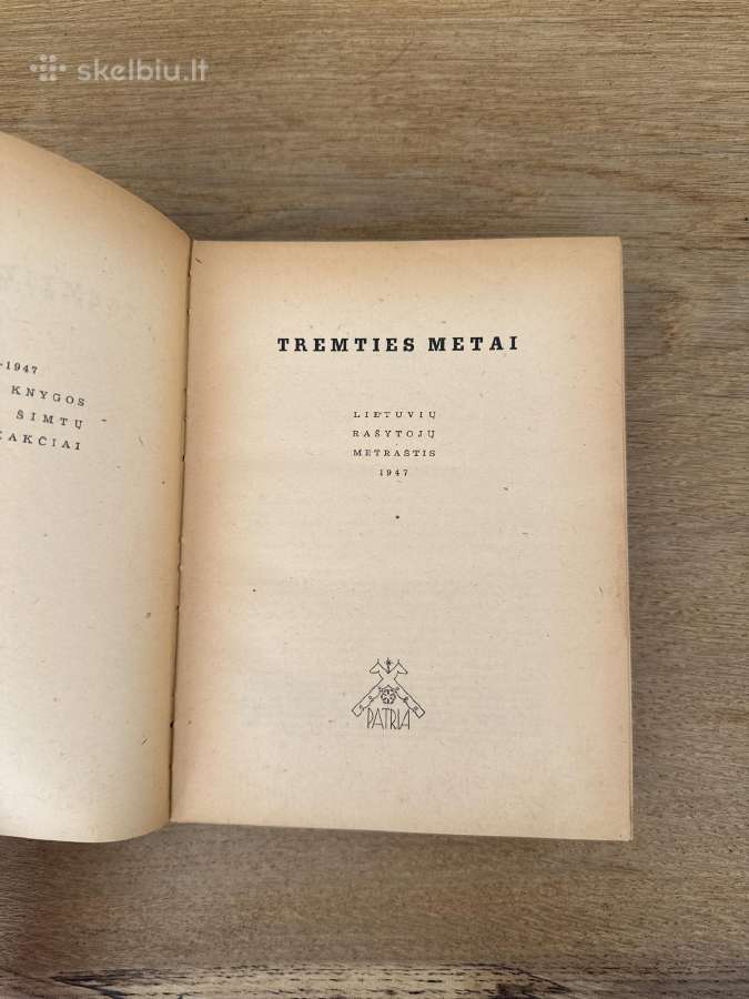 Tremties metai. Lietuvių rašytojų metraštis 1947 - nuotraukos Nr. 2
