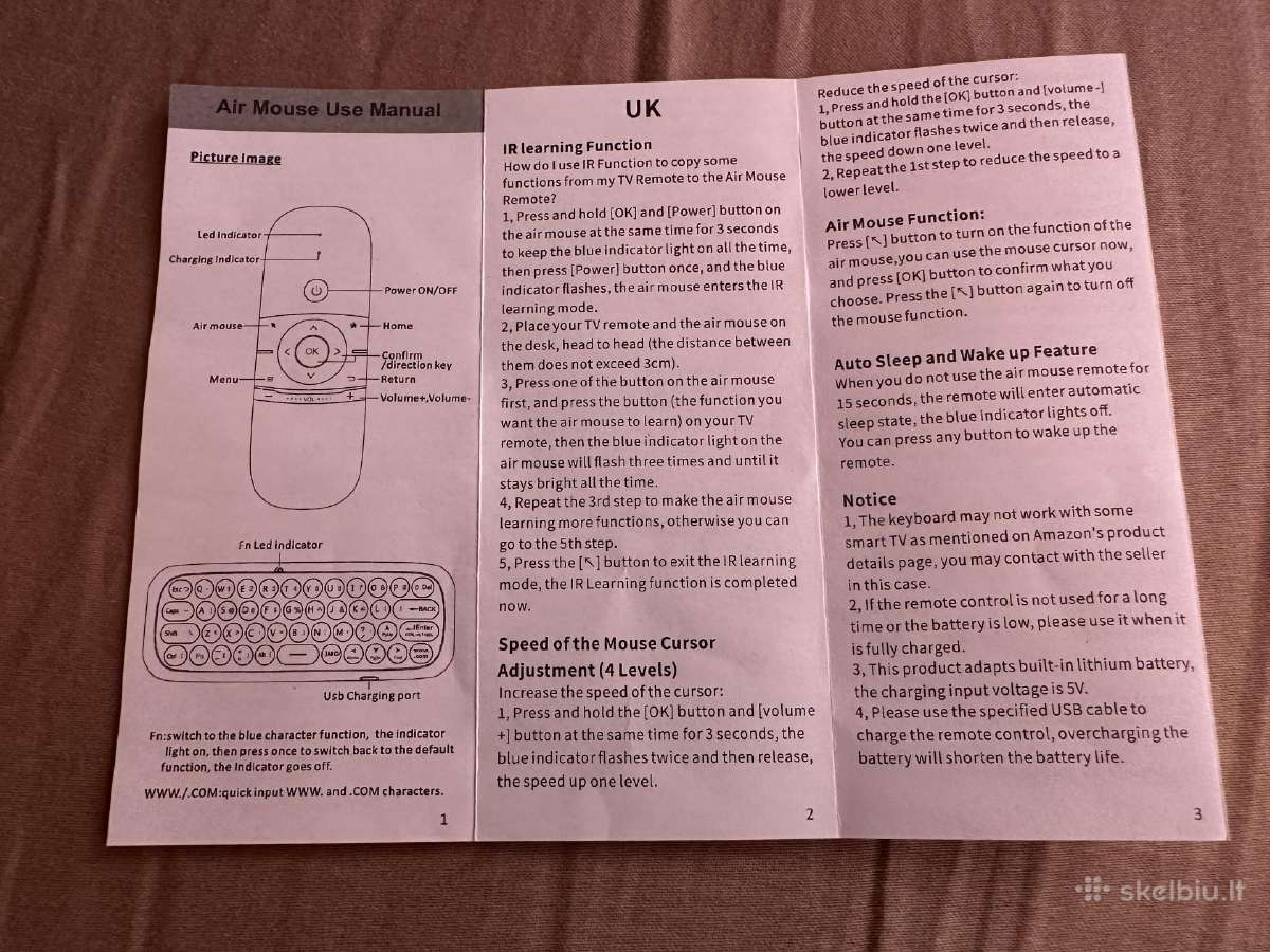 Nuotolinio valdymo pultas su klaviatūra - nuotraukos Nr. 6