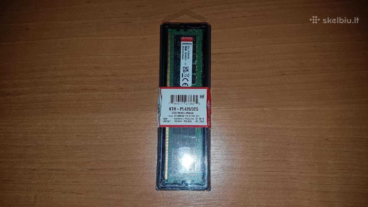 RAM Kingston 1 x 32 GB Ecc Ddr4 2666 MHz