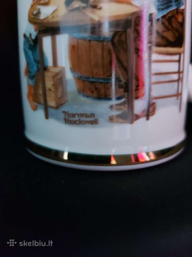 Autentiški Norman Rockwell poporceliano bokalai - nuotraukos Nr. 7