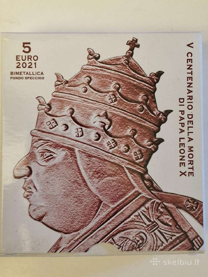 Vatikanas, 5 Eur, Proof 2021m.
