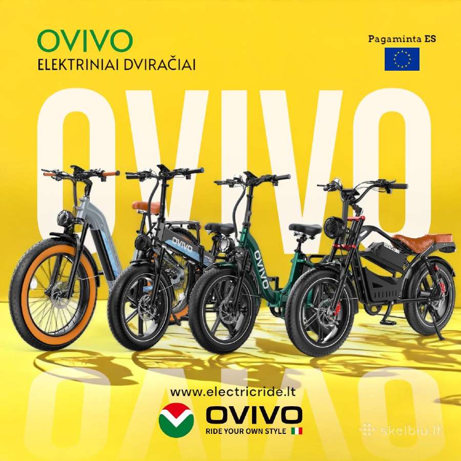 Elektriniai dviračiai Ovivo 20ah Bafang 750w New!