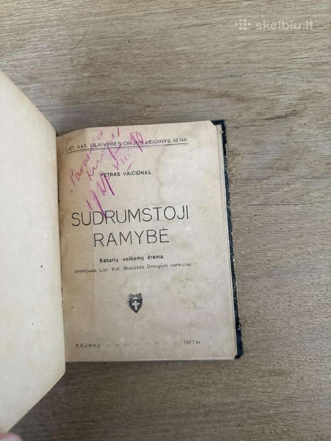 Indranai; Sudrumstoji ramybė. konvoliutas 1927 - nuotraukos Nr. 7