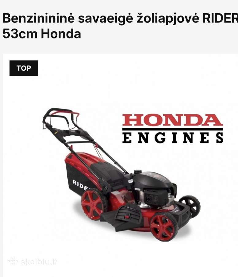 Naujos Žoliapjovės Rider Trimeris Demon Turbo