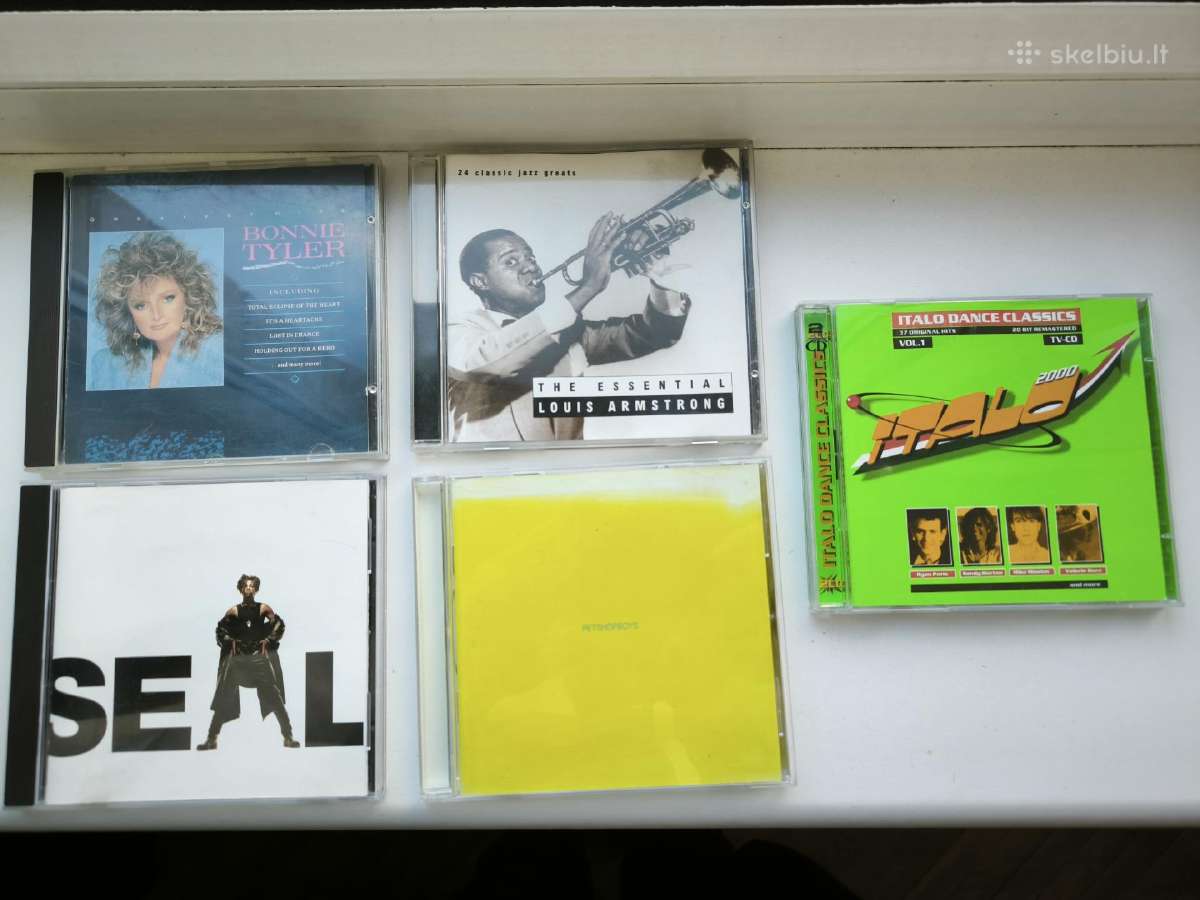 Keletas CD Petshopboys, Bonnie Tyler, Seal, Italo