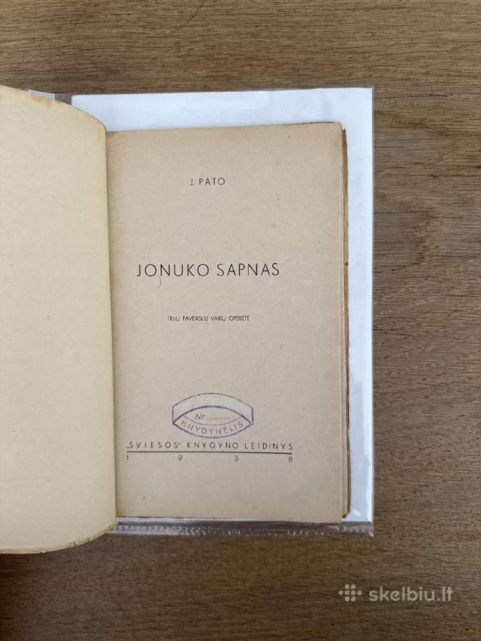 Jonuko sapnas 1938 m. - nuotraukos Nr. 2