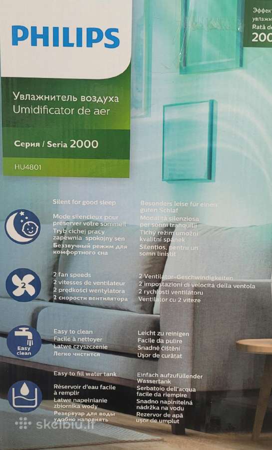 Oro drėkintuvas Philips Hu4801/serie2000 - nuotraukos Nr. 2