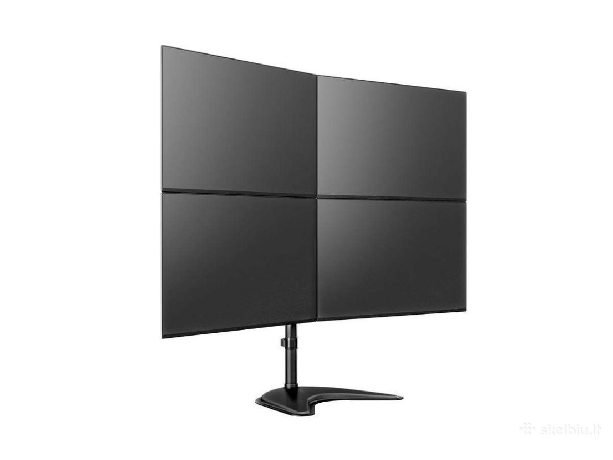 Pakreipiamas pasukamas net 4 monitorių laikiklis