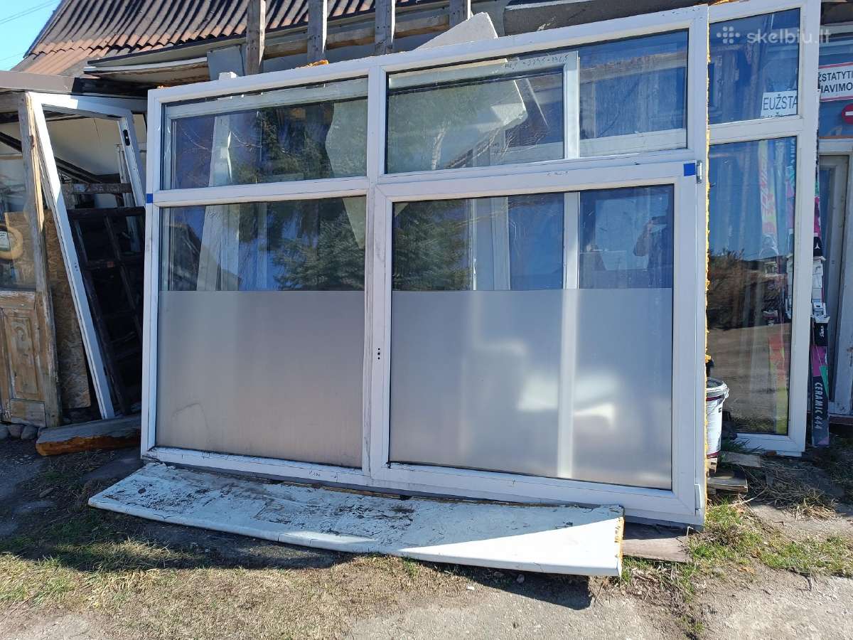 Naudoti plastikiniai langai nuo 0,5m iki 3m - nuotraukos Nr. 16