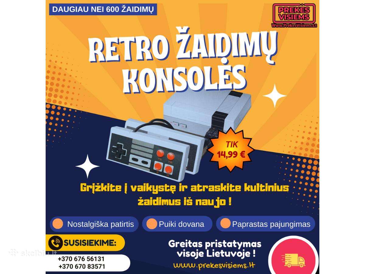 Naujos Retro Žaidimų Konsolės