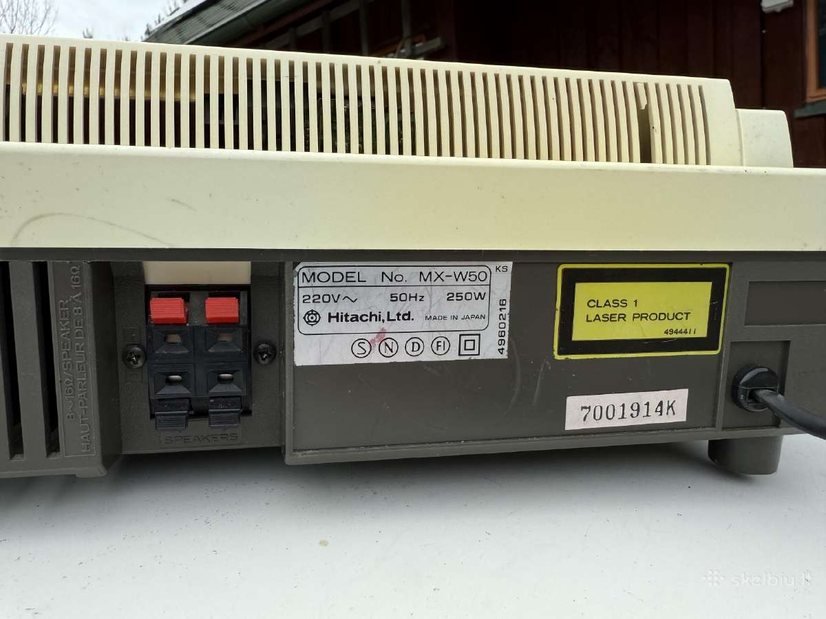 Hitachi Mx-w50 - nuotraukos Nr. 4