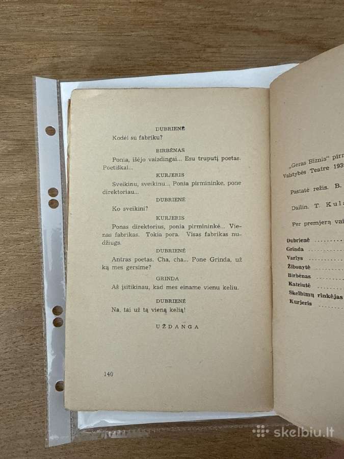 Geras biznis. Penkių veiksmų komedija 1940 m. - nuotraukos Nr. 8