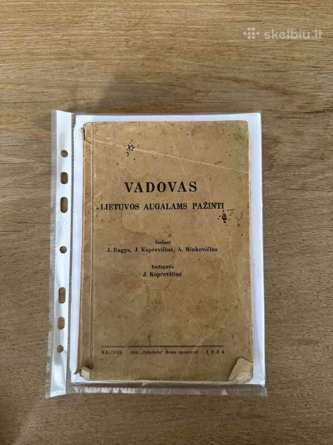Vadovas Lietuvos augalams pažinti 1934 m.