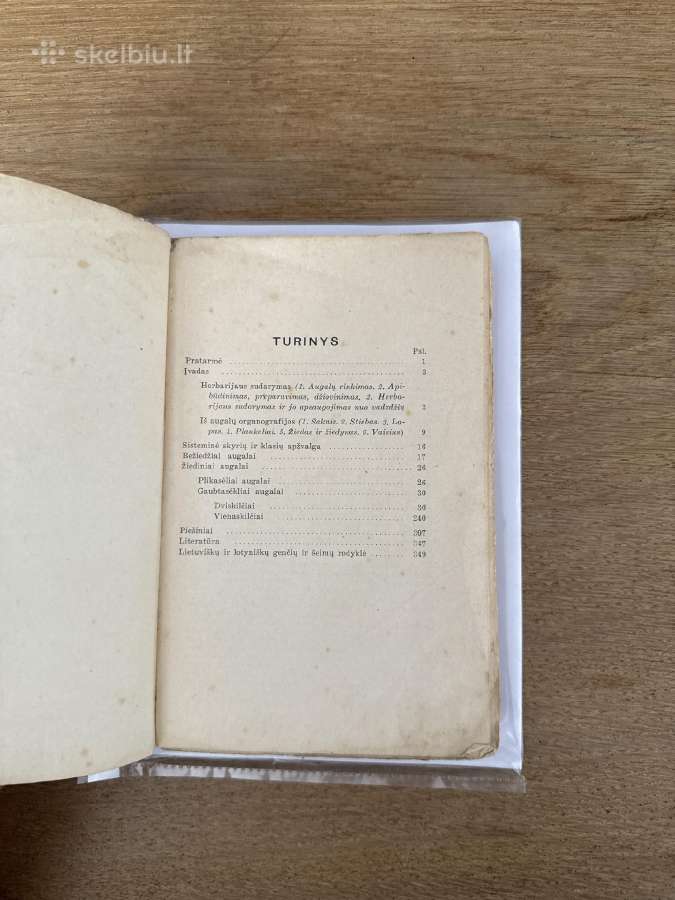 Vadovas Lietuvos augalams pažinti 1934 m. - nuotraukos Nr. 3